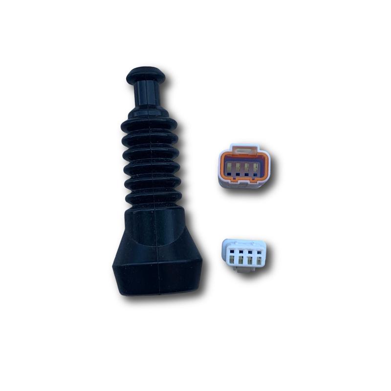 

Suitable for Ohlins Electronic Front Shock Absorbers, Front Shock Absorbers, Power Plug, Ohlins Electronic Shock Absorbers, Power Socket, Protective темно серый