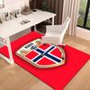 Norwegian Football Crest Area Rug Office Rug, Chair Rug, Decor Carpet Livingroom Bedroom Mat, Large Size Fan Gifts Christmas Gifts