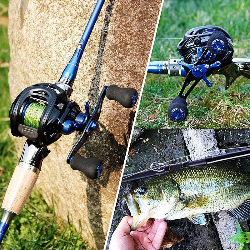 Baitcasting Reels Dubbla Brake Systems Baitcaster Reels Reel 7.0 Gear Ratio Fishing Reel Baitcast