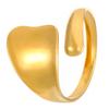 Bohemian Oil Drip Gradient Vintage Layered Titanium Steel Ring European and American Ins Style Geometric Open Stainless Steel Ring