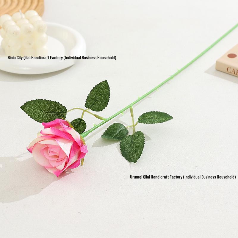 Velvet Rose Artificial Flower for Home Decor, Wedding Aisle, and Hand Bouquets