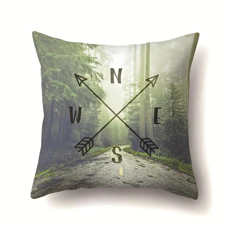 Four Seasons Landscape Pillowcase Office Living Room Home Pillowcase Car Ornaments