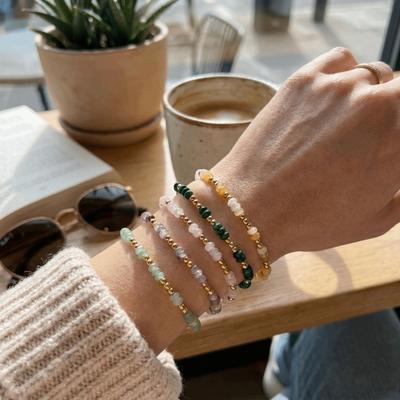 Bohemian Style Spacer Beads Bracelet Handmade OT Ring-clasps Bracelet  Daily
