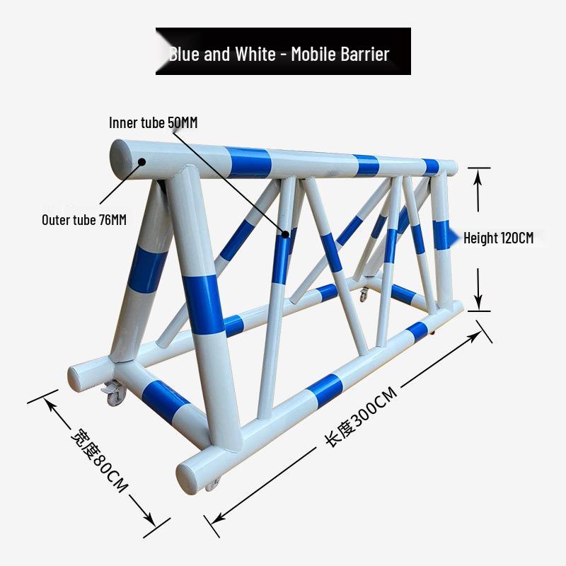 Movable Construction Site Barrier - Safety Guardrail for Schools and Vehicles