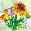 12 Stile Blumenstrauß Bausteine Wildblume Blühende Blume Heimdekoration Ornamente Valentinstag Freundin Geschenk