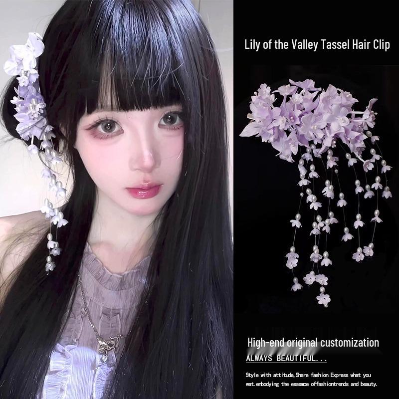 2025 Chinese Red Floral Hairpin - Hanfu Hair Stick Accessory