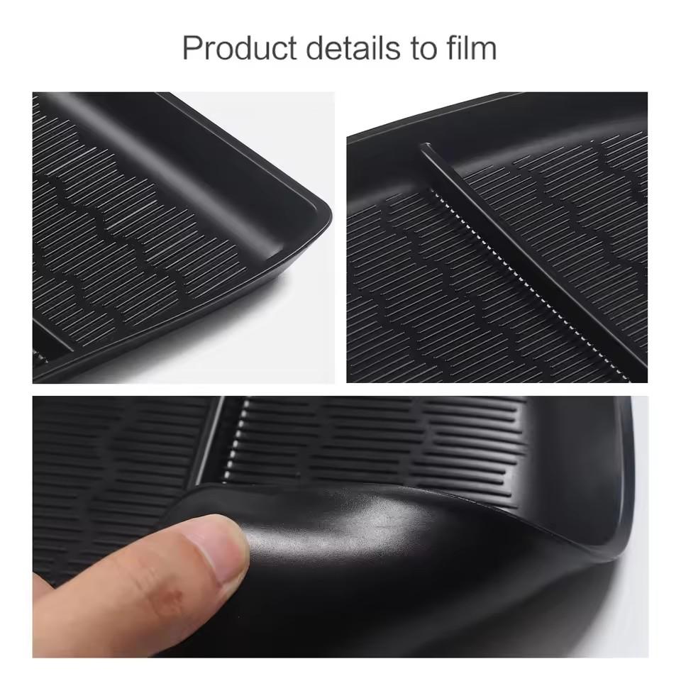 for BYD Atto 3 Center Console Lower Layer Tray Storage Box  TPE Organizer Car Interior Accessories