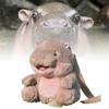 Adorable Plush Hippopotamus Backpack With Soft Pp Cotton Fill And Big Smiling Face