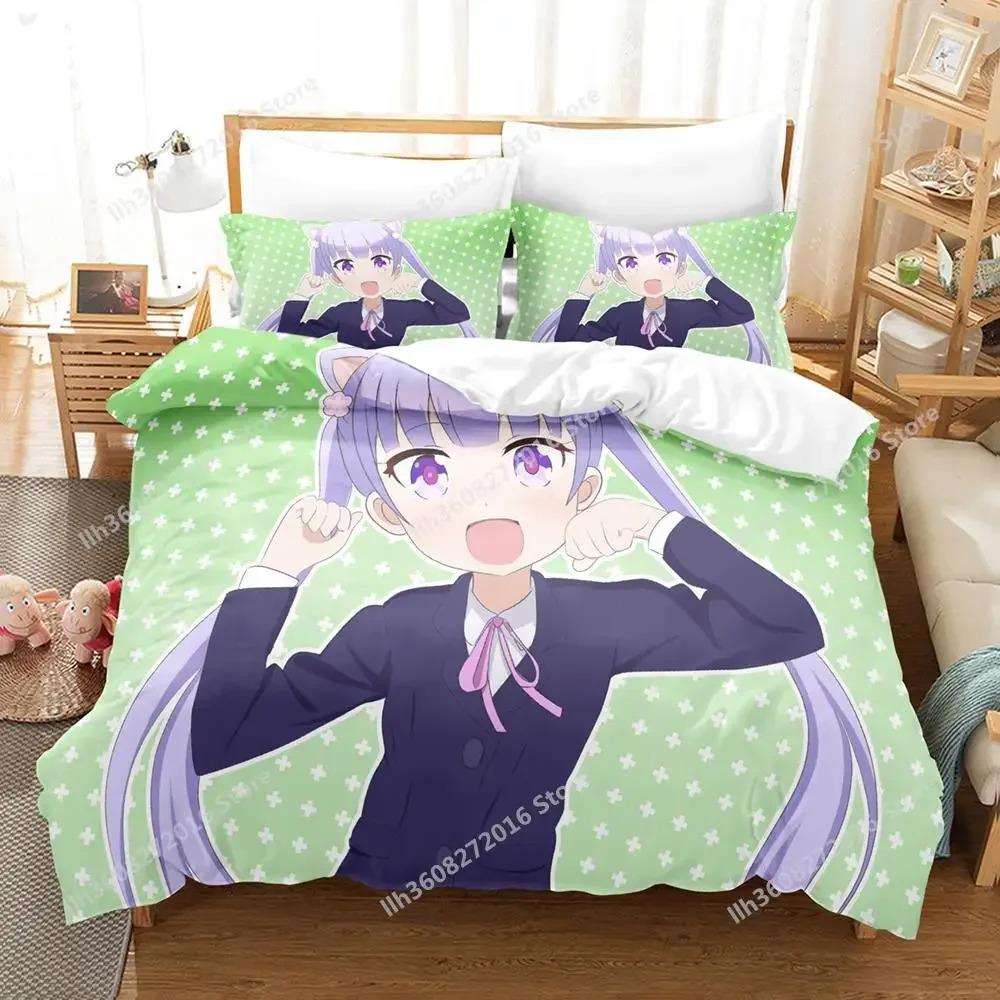 3D Tisk Anime Kawaii Dívky Nová Hra Ložní Souprava Jednolůžko Twin Full Queen King Size Ložní Souprava Dospělý Dítě Ložnice Přikrývka Sady