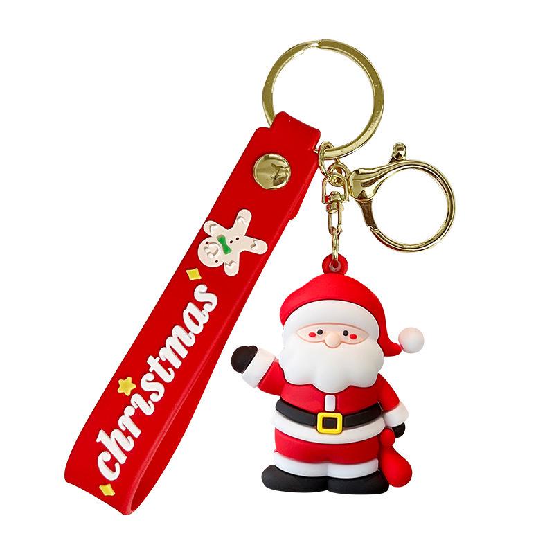 Adorable Snowman Keychain: Cartoon Pendant for Car or Backpack, Perfect Christmas Gift