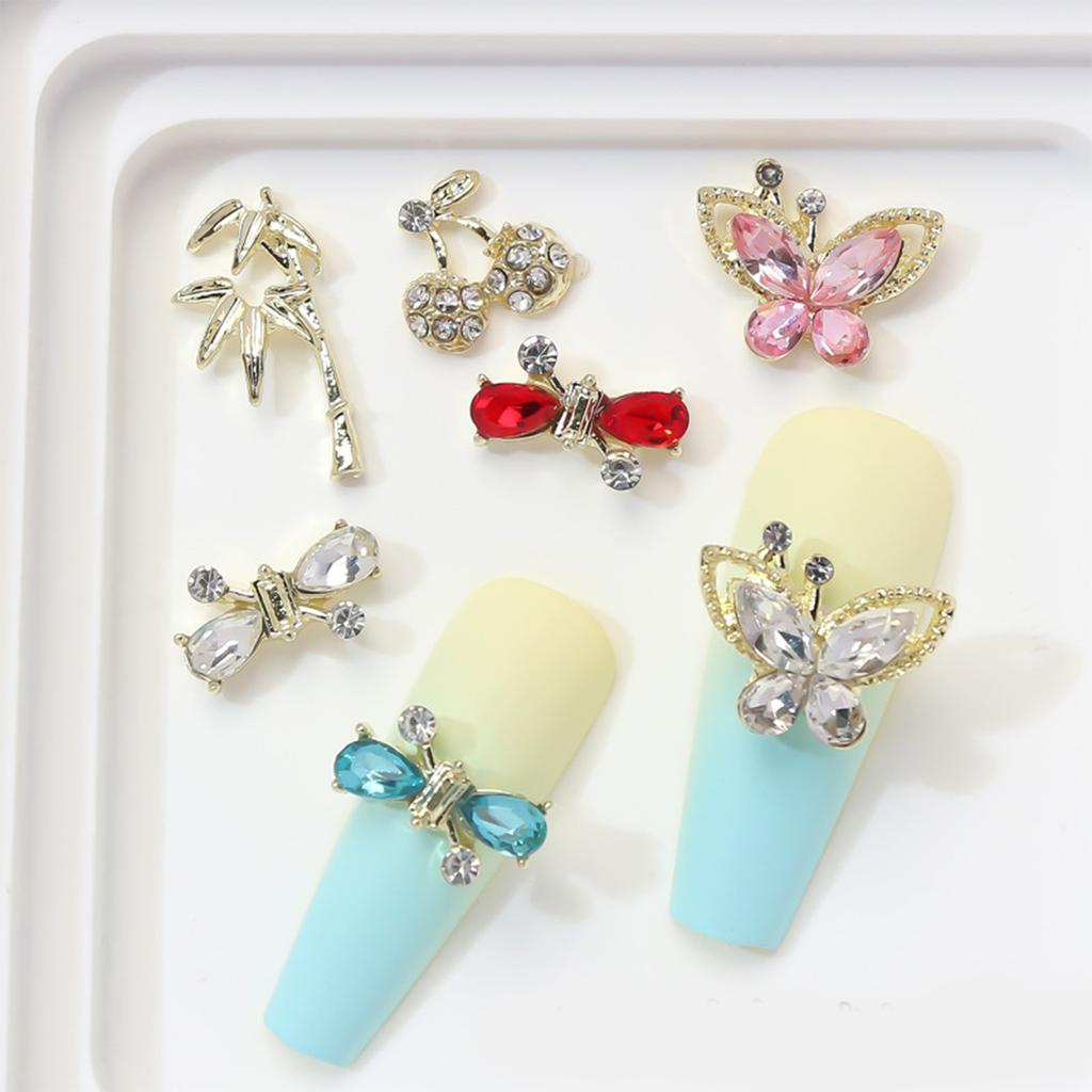 10pcs Alloy Nail Art Decoration Durable Various Styles DIY Decoration Suitable for DIY Nail Art Enthusiasts