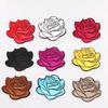 5Pcs Roses Decals Iron Cloth Patch Patch Decoration Flowers Clothing Accessory Pretty Design Flower Suitable Wedding Hotel Decor