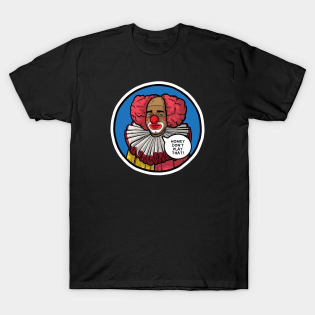 

Men Black Print T-shirt Homey The Clown No-Cut Transfer Paper Print Cotton Tshirt 4XL чорний