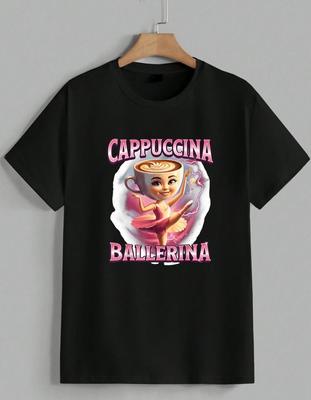 Cappuccina Ballerina Coffee Lover Ballet T‑Shirt