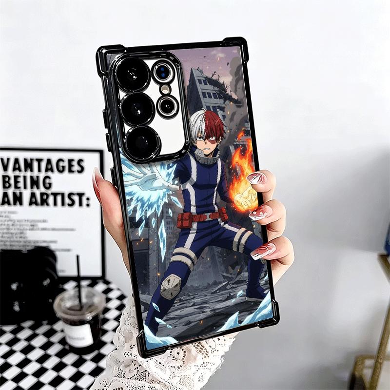 MHA My Hero Todoroki Shoto Weiche Handyhülle Für Samsung Galaxy S26 Ultra S25 Edge S24 FE S23 Plus S22 S21 + S20 Galvanisiert Anti-Fall