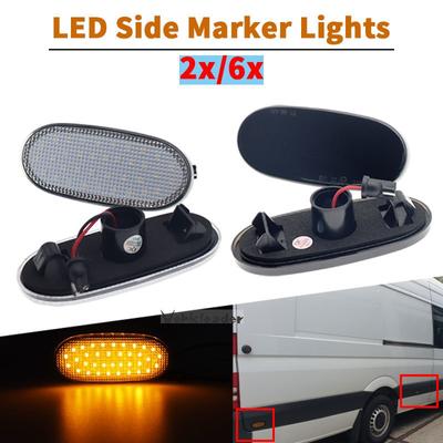 6pcs Dynamic LED Side Marker Light Side Repeater Lamp Turn Signal Light Panel Lamp For Volkswagen Crafter 2006 For Benz Sprinter W906