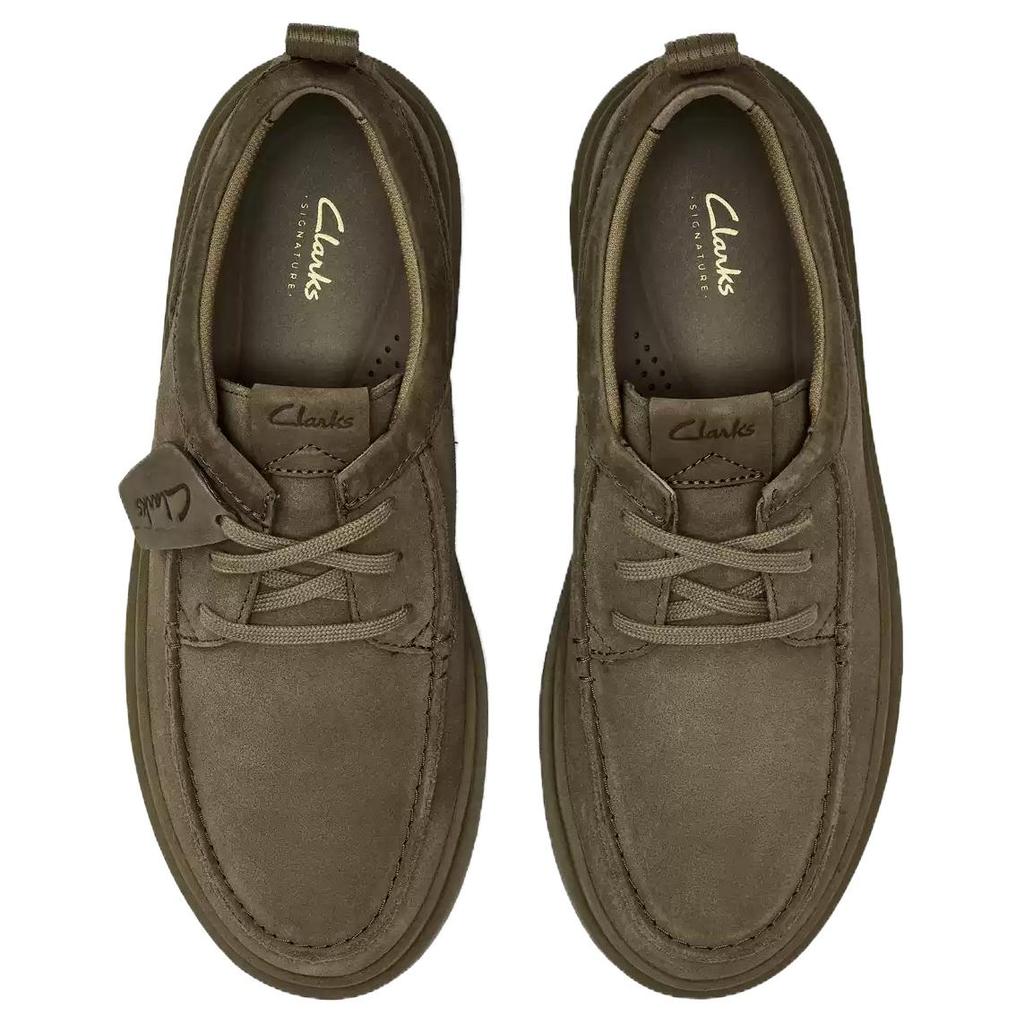 Clarks Comfortable Simple Casual Leather Shoes Men shoes Gray 261864527