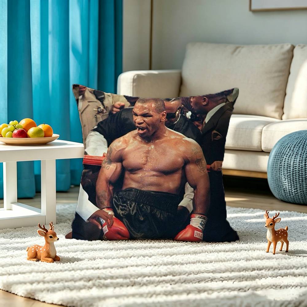 B-boxing legend M-Mike Tyson Pillow Case Square Double-Sided Sofa Cushion Cover Bedroom Bedside Pillow