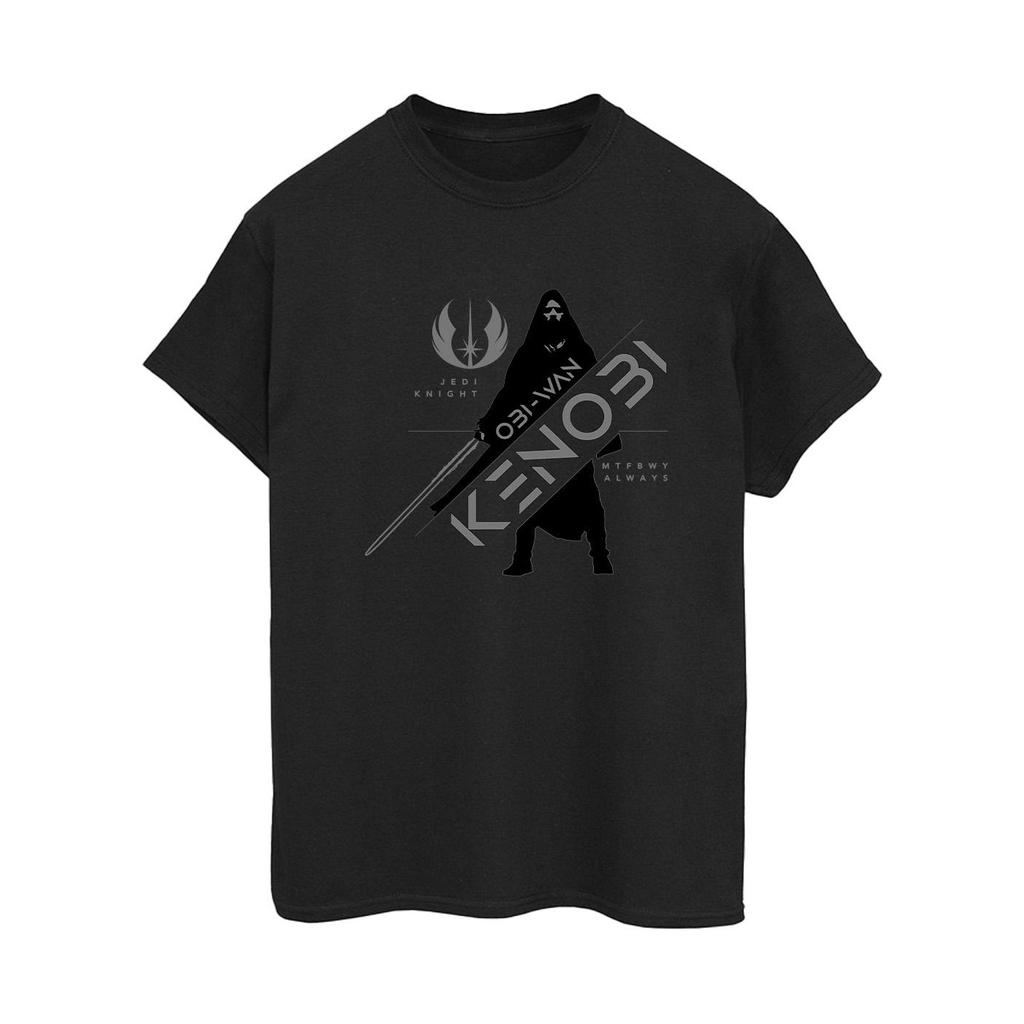 STAR WARS Womens/Ladies Obi-Wan Kenobi Jedi Knight Cotton Boyfriend T-Shirt