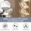 4/5 Layers Shoe Rack Stackable Sloping Narrow Shoes Shelves Space Saving Vertical Shoe Holder for Home Clear Shoe Storage Stand