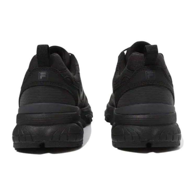 Fila Comfortable Versatile Shock Absorbing Breathable Low Top Running Shoes Unisex Sneaker Black 1RM02773G001