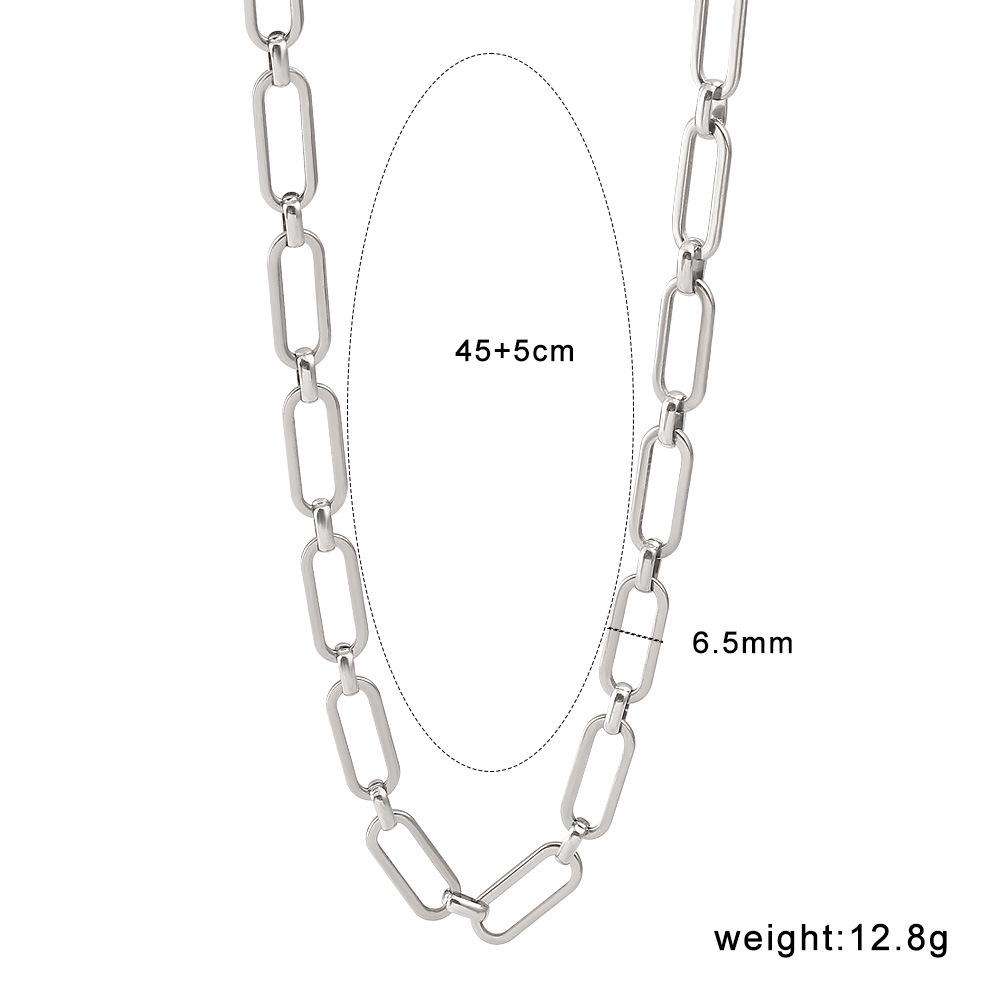 Trendy Titanium Steel Handmade Unisex Clavicle Necklace - Fashionable and Versatile Design