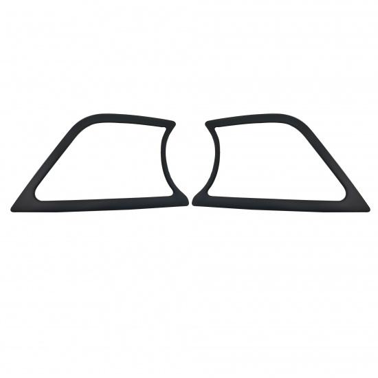 2pc New Car ABS Chrome Accessories Plated Front Fog Lamp Cover Trim Paste Style For Toyota INNOVA 2015 2016 2017 2018
