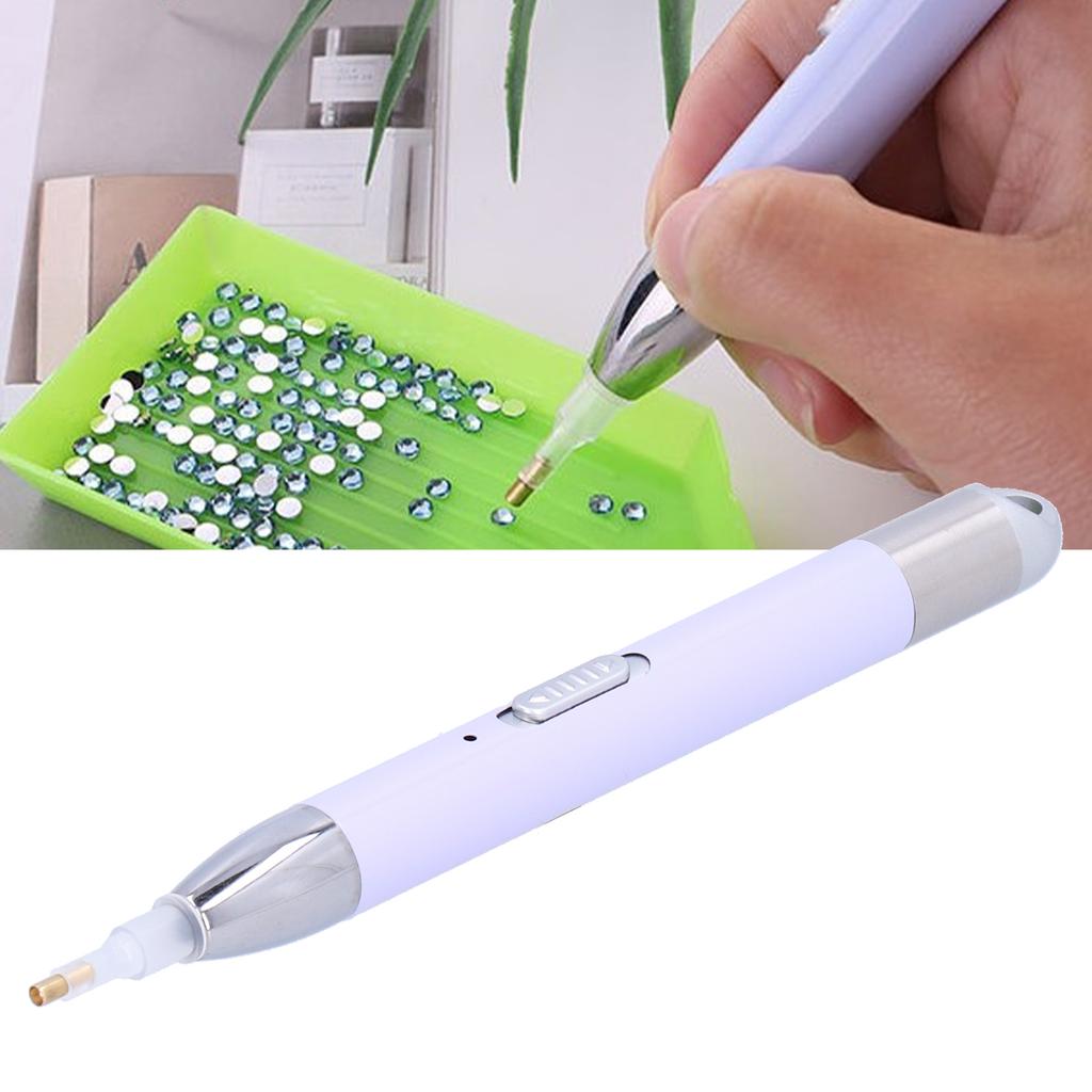 Pen with Light Head USB Rechargeable   Craft Tools  Stitch Accessories(Taro Purple )