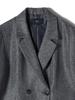 Ships Colors Hand Washable Melange Herringbone Double-Button Jacket (227060006) Gray, One Size