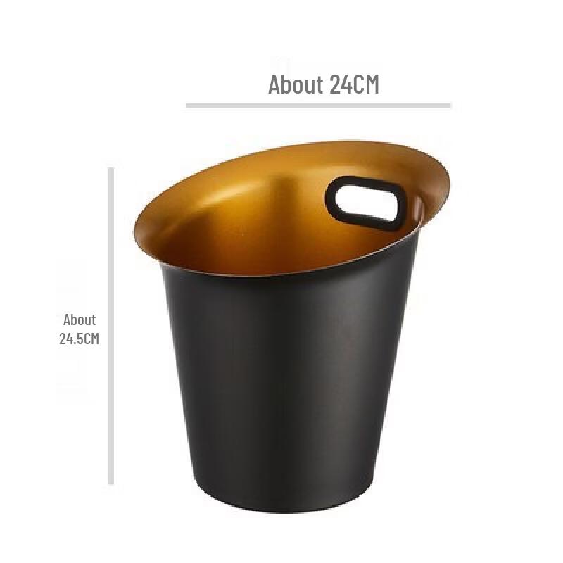 

ZISIZ Large Matte Black Crystal Champagne Ice Bucket