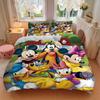 Mickey Friends Adventure Print 3Pcs Bedding Setduvet Cover With 2 Bedropillowcase Home Birthday Gift