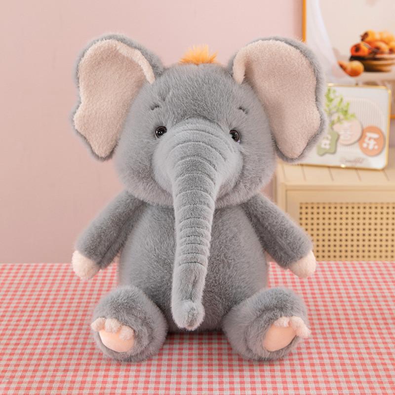 

Plush Elephant Toy Soft Stuffed Animal For Kids And Giftgiving 25cm