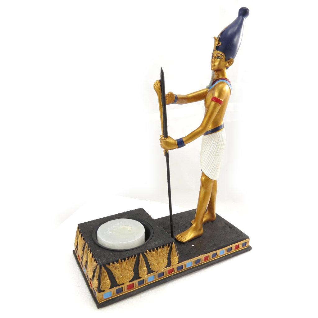 Les Trésors De Lily [J9941] - Bougeoir 'Ramses II' multicolore