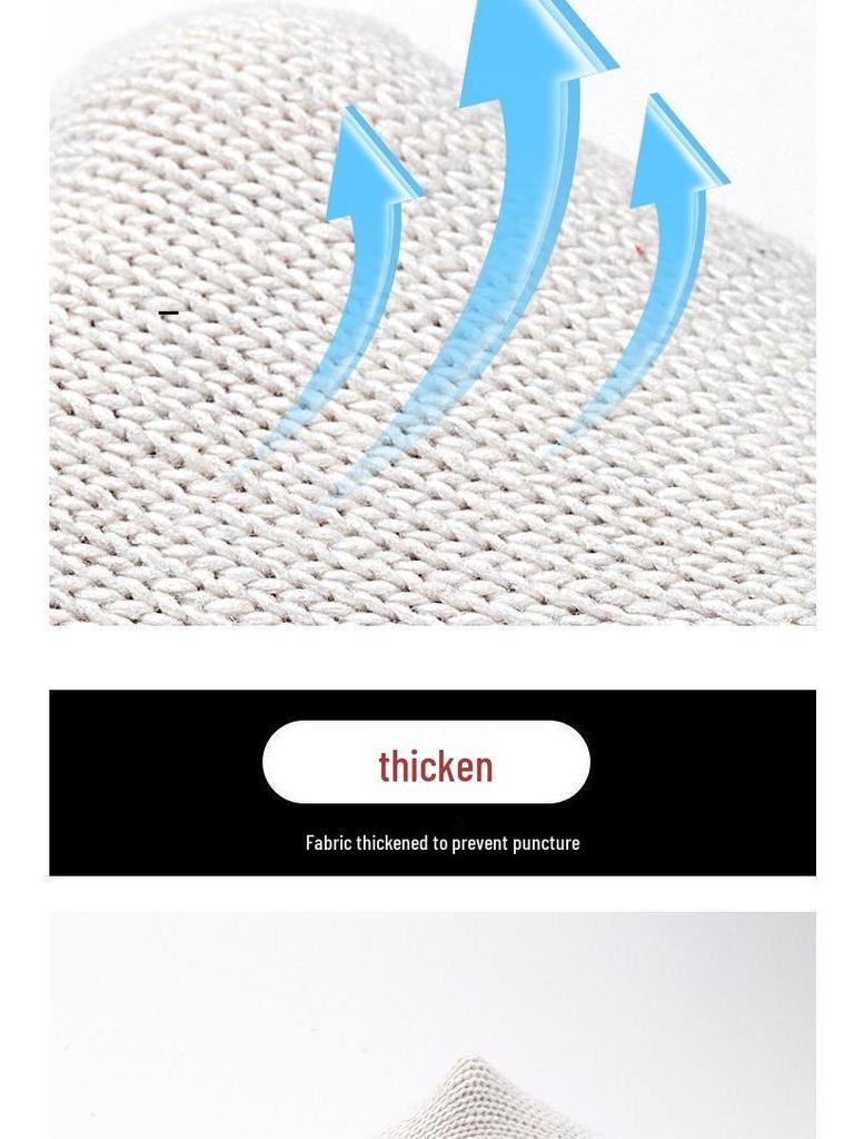 Durable Wear-Resistant Nylon Labor Gloves - Thickened Cotton Liners for Machinery & Construction, Unisex