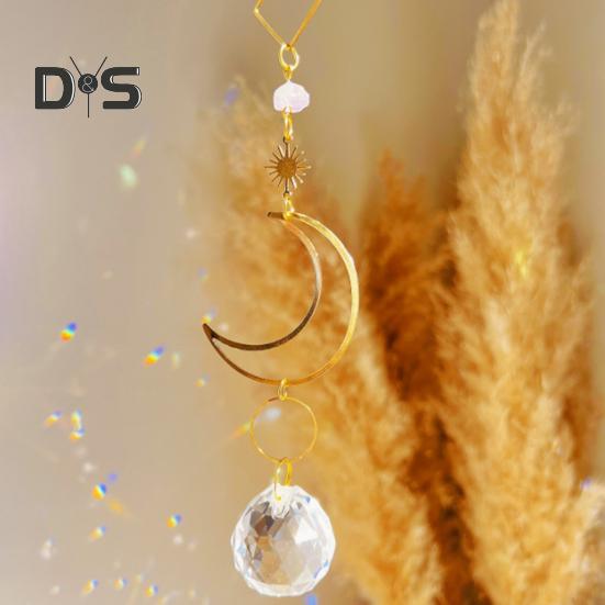 Поддельный кристаллический ловец солнца, подвесной красочный ловец солнца, радужная призма, ловец солнца для окна, сада, дерева, свадьбы, вечеринки, автомобиля, дома, внутреннего и наружного декора