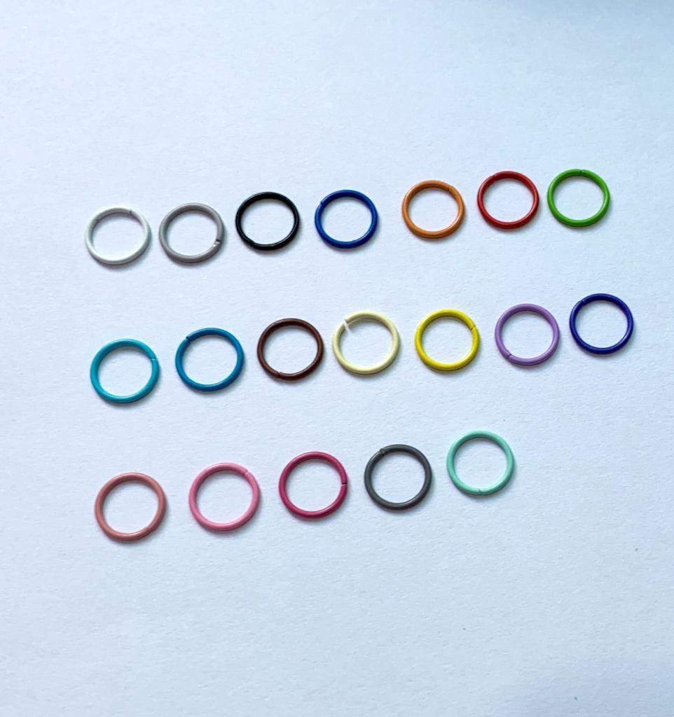 Bulk 1000pcs Colorful Jump Ring Earring Bracelet Accessory Opener Ring Maker for Earring Key Chain Connector Jewelry Findings