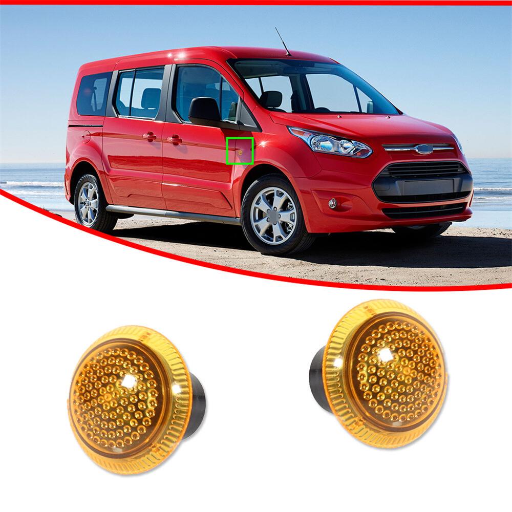 2x Amber Side Fender Marker Repeater Light for Ford Transit Connect 9T1Z13K376A