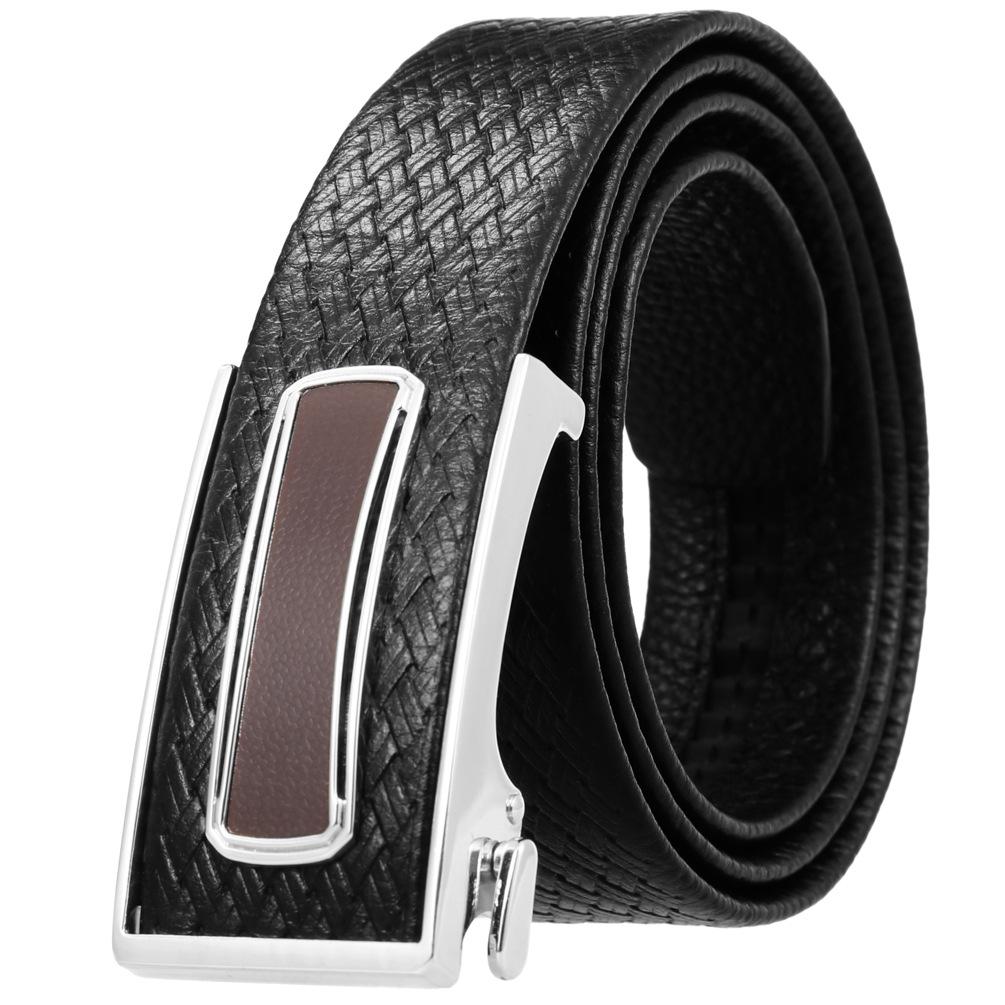 Ceinture tendance en cuir de vachette pleine fleur, boucle intérieure ceinture homme Ly36-23018-5