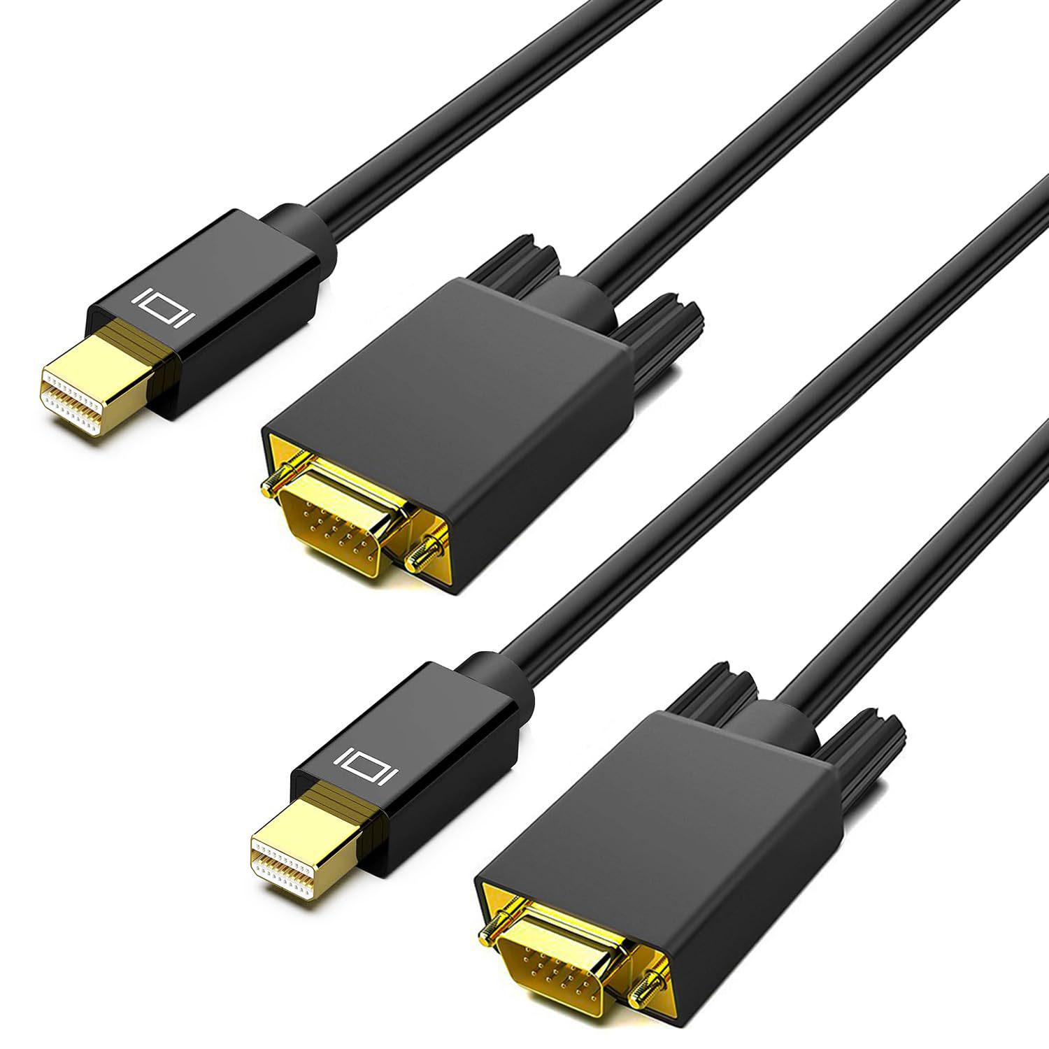 

1.8m Mini DP to VGA Thunderbolt Adapter Cable for Projector/Monitor