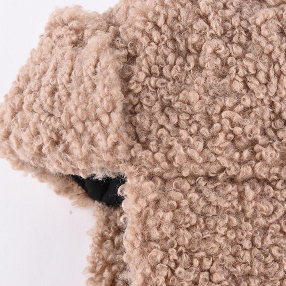 Thickened Plush Hat Winter Warm Lei Feng Hat Fashion Beanies for Outdoor Riding