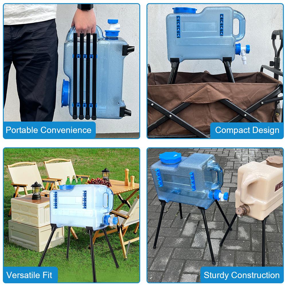 Supporto Pieghevole per Ghiacciaia Robusto Portante Portatile Supporto Secchio Staccabile Portapacchi per Borsa Termica per Campeggio all'Aperto Escursionismo