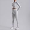 Yoga Clothes Long-Sleeve Suit Women's Quick-Drying Slim Fit Thin and Breathable Fitness Pants Stretch Tight Fashion Sexy Top