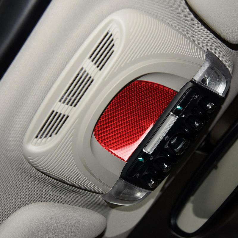 Carbon Fiber For MINI Cooper F55 F56 Countryman F60 Car Reading Lamp Panel Decorative Stickers Cover Auto Interior Trim Decals