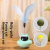 Feather Attachment Suction Cup Cat Teaser Wand Tumbler Design Anti-Boredom Tumbler Base Feather Self Play Teaser Wand Solo Play