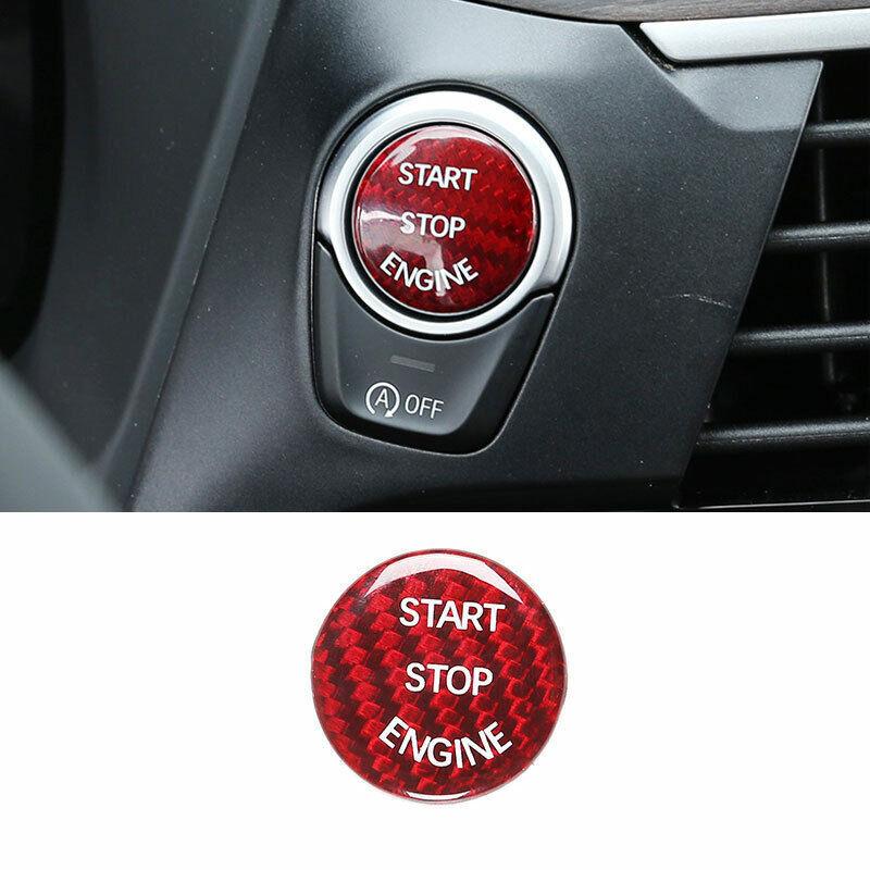 One-Button Start Switch Trim For BMW 3 4 Series GT 2013- Real Carbon Fiber