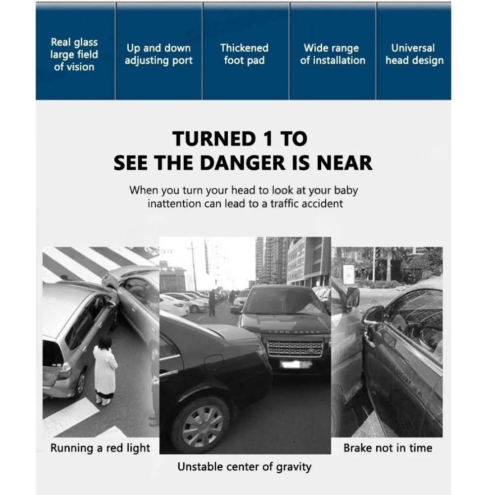 Adjustable Car Baby Observing Mirror 360-Degree Rotation Car Auxiliary Mirror  Kids