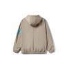 Li-Ning Color Block Loose Fit Hooded Sports Jacket Men Jackets Silver Brown AFDR405-3