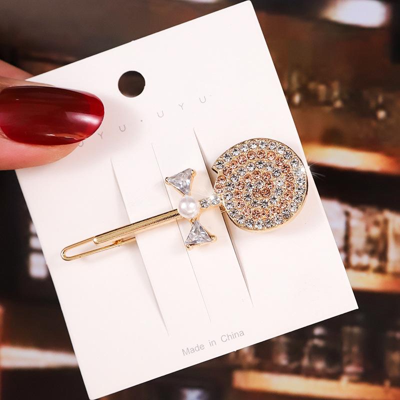Elegant Rhinestone Hairpins Women Girls Pearl Hair Clips Pins Barrettes Accessories BB Hairclip Hairgrip Headdress