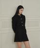 MARROT A-Line Wool Tweed Mini Skirt_Black