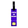 Exquisite Travel Souvenir Soft Rubber Luggage Tag with Airplane Boarding Pass Print